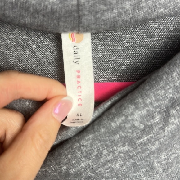 NWT Anthropologie Daily Practice draped cowl neck gray midi dress size XL - Picture 6 of 10